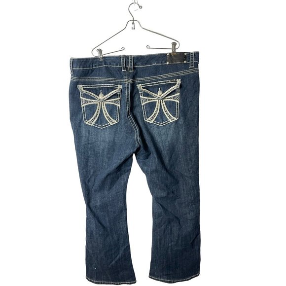 Seven7 Luxe Women's Size 24 W Bootcut Jeans medium wash plus - Picture 1 of 2